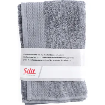 Utěrka Utěrka bavlna Silit v balení 3 ks šedá