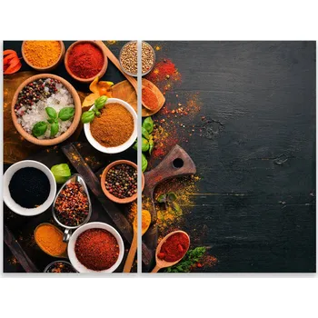 Kuchyňské prkénko Skleněná Ochranná Deska a Krájecí Prkénko | Indukce, Sporák ds-0549