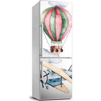 Fototapeta Foto Samolepka na ledničku Balónky a letadla 70x190
