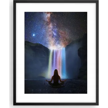 Obraz Obraz plakát na zeď v černém rámu 40x50 abstrakce plakáty do obýváku