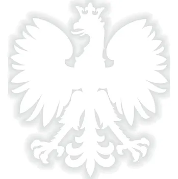 Samolepicí dekorace na vozidlo VAR Orzeł, znak - nálepka 8x7 cm BÍLÁ