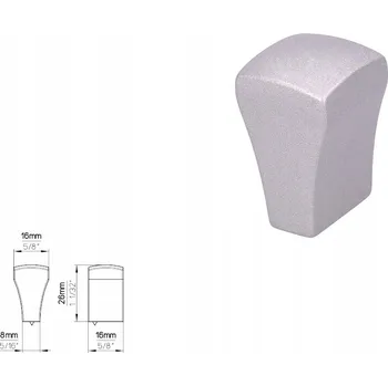 Nábytkové kování Nábytková úchytka SIRO 1499-16PB21, hliníkový efekt