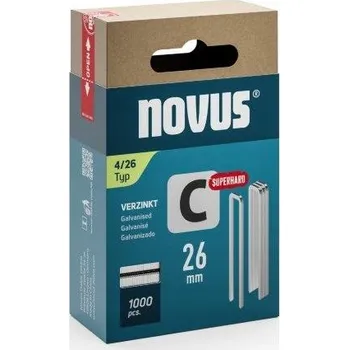 Spona do sešívačky Sponky do sešívačky typ C 4, 26 mm NOVUS [1000 ks]