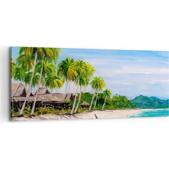 Obraz Foto obraz na plátně canvas 100x40 pláž obývák ložnice na zeď velký