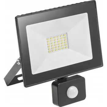 G-TECH LED reflektor s pohybovým senzorem 30W 2100lm 4000K IP65 Černý