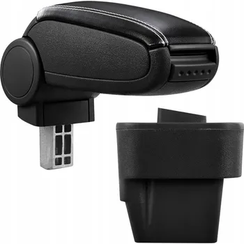 Loketní opěrka PROTEC Loketní opěrka Opel Astra H syntetická kůže černá, bílé prošití 2004