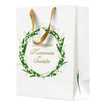 Dárková taška Taška na Dárky Dárková Taška Svaté Přijímání Konvalinky 20x25x10cm