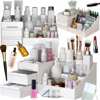 Úložný box ORGANIZÉR NA ŠPERKOVNICE , KRABIČKA KUFŘÍK , 2 ZÁSUVKY