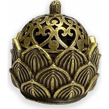 Vonná tyčinka Kovový stojánek na vonné tyčinky ve tvaru lotosové koule 4 cm