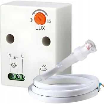 Venkovní soumrakový senzor 3500W se sondou 2-100lux 220-240V