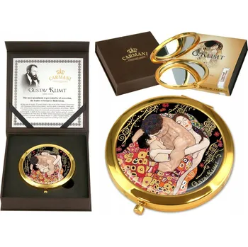 Kosmetické zrcátko Zlaté kapesní zrcátko Carmani