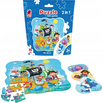 Puzzle Puzzle Roter Kafer 49 dílků ROTER 49 sáček Piráti + mini hra Pirates RK1140-04