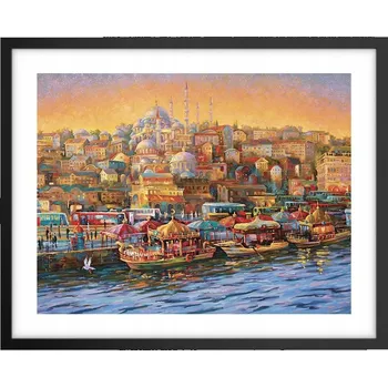 Obraz Foto obraz plakát na zeď v černém rámu 50x40 architektura do obýváku