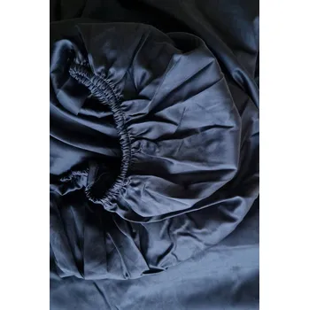 Prostěradlo Prostěradlo 180x200x25, modrá, bavlna satén 300TC