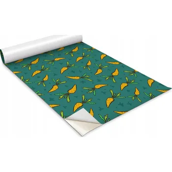 Fototapeta Dekorativní nálepka na kuchyňské skříňky - Kreslená mrkev 100x50 cm