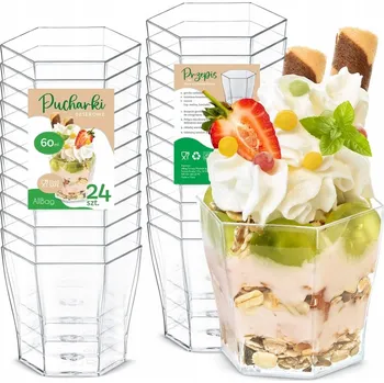 Sklenice Poháry Allbag , bezbarvé, 60 Ml 24 ks