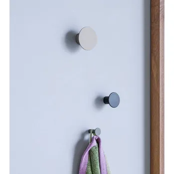 Lampička HÜBSCH Háčky na kabáty Spot, sada 3 kusů, železo, černá/šedá barva - malý háček - Ø 2 cm; střední háček - Ø 4 cm; velký háček Ø 6 cm černá, tmavě šedá, světle šedá - Doprava zdarma