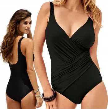 Dámské plavky STRÓJ KĄPIELOWY JEDNOCZĘŚCIOWY WYSZCZUPLAJĄCY DÁMSKÉ MONOKINI PLUS SIZE M