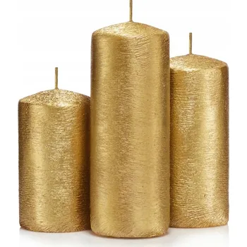 Svíčka Tradiční parafínová svíčka bez vůně Drobo 3 ks