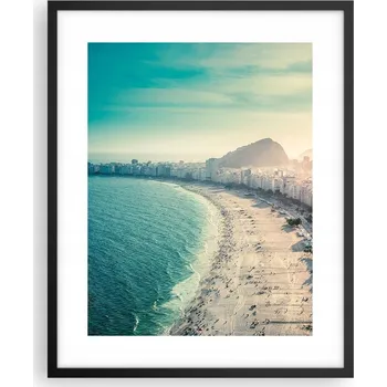 Obraz Obraz plakát na zeď v černém rámu 40x50 pobřeží plakáty do obýváku
