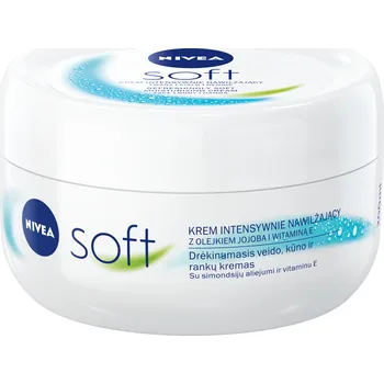 Pleťový krém Hydratační krém na obličej Nivea Soft pro den i noc 200 Ml