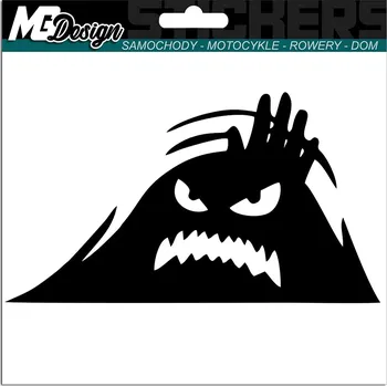 Samolepicí dekorace na vozidlo SAMOLEPKA Grafika na auto SKRYTÁ PŘÍŠERKA Monstrum Nálepka 15x8,5