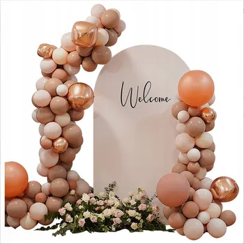 Balónek Dekorativní balónky sada balónků k 1. narozeninám béžové 72 ks