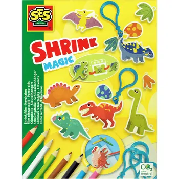 kreativní sada DINOSAUŘI Klíčenky Kreativní smršťovací fólie SES 10127