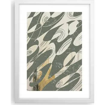 Obraz Obraz plakát v bílém rámu do obývacího pokoje 30x40 abstrakce foto na zeď