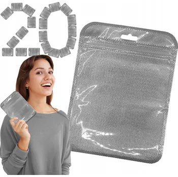 Sáček na potraviny Sada: 20x malý zip sáček 12,5 x 17 cm barevný pevný pytlík