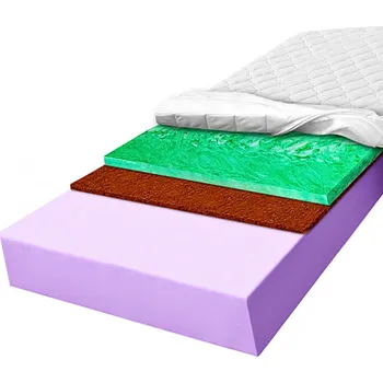 Matrace Matrace pěnová 100x200x10 cm oboustranná s kokosovou vrstvou Verde