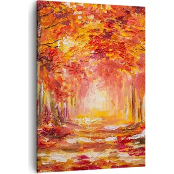 Obraz Obraz na plátně do obýváku, ložnice 50x70 podzim obrazy na zeď canvas