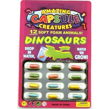 Hračka pro nejmenší MAGICKÉ ROSTOUCÍ KAPSLE DO VODY - DINOSAUŘI