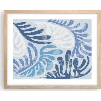 Obraz Obraz plakát na zeď v rámu světlý dub 50x40 minimalismus foto do obýváku