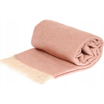 Prostěradlo Deka Rena Home vlněná 140 cm x 200 cm růžová