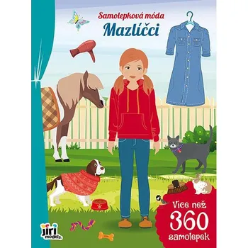 interaktivní kniha Jiri Models Samolepková móda Mazlíčci