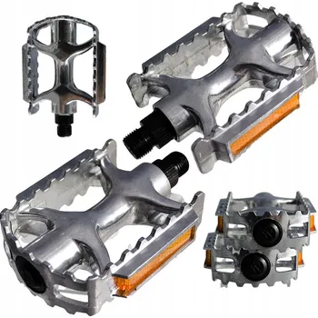 Pedál na kolo Platformové pedály Feimin 961B stříbrné