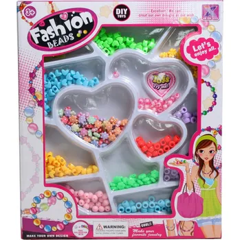 Dětské navlékací korálky SADA NA VÝROBU NÁRAMKŮ korálky pro děti