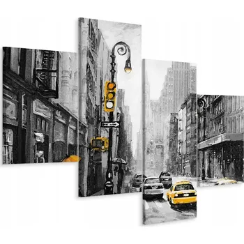 Obraz Obraz Canvas ČTYŘDÍLNÝ New York Dekor 3D 120x75