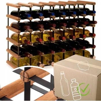 Stojan na víno Stojan na víno Wamar-Sosenka RW-8 72,5 x 24,5 x 52,5 cm hnědý