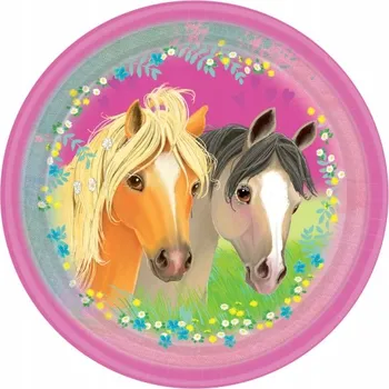 Party nádobí Talířky Amscan Party 23 cm 8 ks KONĚ