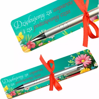 Doplněk ke knize Dárek ke Dni učitelů – záložka do knihy s perem do školy