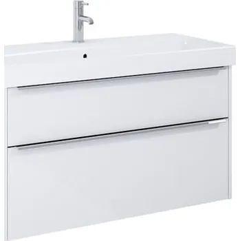 Koupelnový nábytek Koupelnová skříňka s umyvadlem Jika Cube 102x62x43,5 cm bílá lesk H40B2364025002