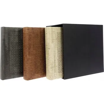 Fotoalbum Album na fotografie 10x15, sada 3 alb v krabici z ekokůže