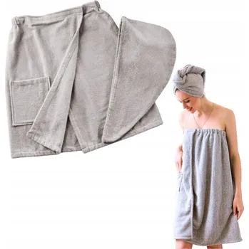 Kilt do sauny 140 x 75 cm šedý