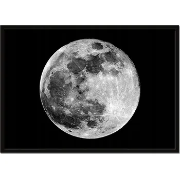Obraz OBRAZ PLAKÁT V RÁMU 33x43 cm Měsíc P522 horizontální