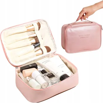 Kosmetická taška Kosmetická taštička Zzato Zorganizowany Dom na kosmetiku, růžová