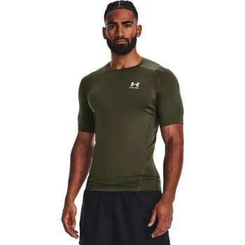 Pánské tričko Kompresní tričko HG Armour Comp SS Green - Under Armour Velikost: S, Barva: zelená