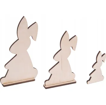 Obraz Dřevěný zajíček A1 SADA DECOUPAGE OZDOBA