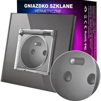 Elektrická zásuvka Elektrická zásuvka BarON Elektrická Zásuvka šedá